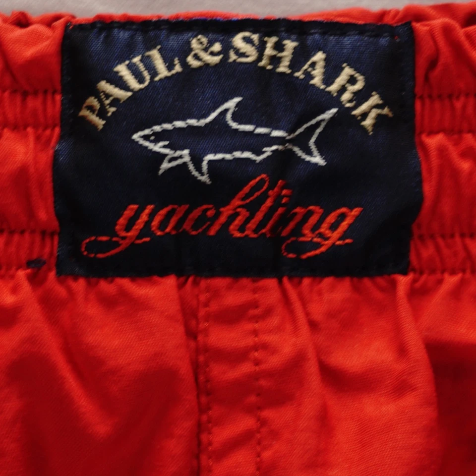 PAUL & SHARK YACHTING TRAJE DE BAÑO TRAJE DE BAÑO BOARD SHORTS ROJO ITALIA PARA HOMBRES TALLA L Foto 3 de 4
