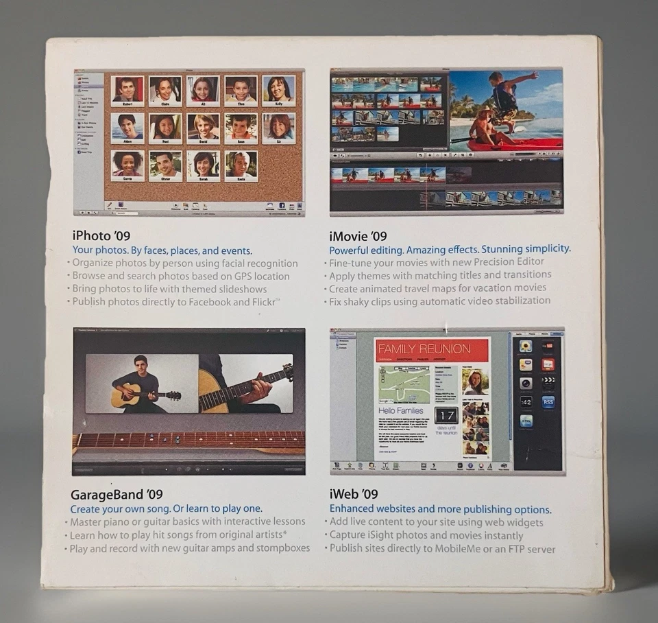 Apple iLife ’09 Family Pack MB967ZJA + iWork ’09 Trial Complete Set, Mint Discs - Image 4 of 4