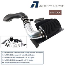 Heat Shield Cold Air Intake Kit For S-10blazerjimmysonoma 4.3l V6 96-04 Black Heat Shield Cold Air Intake Kit For S-10blazerjimmysonoma 4.3l V6 96-04 Black