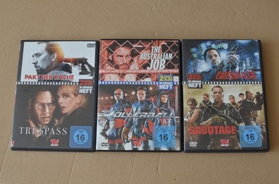 TV-Direkt DVD Sammlung 6 Filme Pakt der Rache Trespass Sabotage Rollerball usw..
