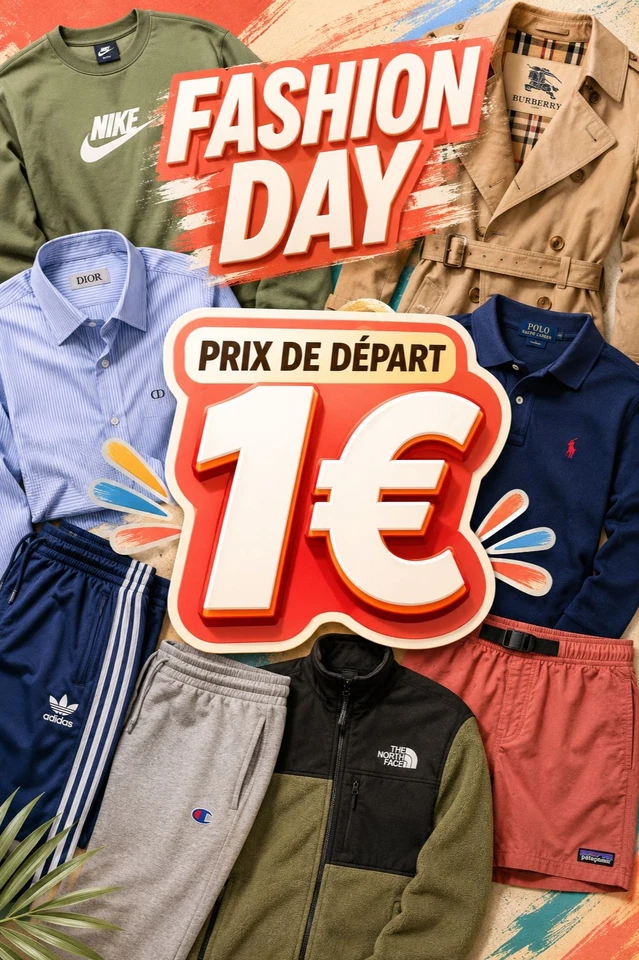 🔴  DROP 1€ | Fashion Day |  100% Marque Femme & Homme 🔥