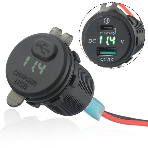 For Versys650 1000 Ninja400 TYPE C USB Fast Charger Relay for Motorcycles - Bild 3 von 12