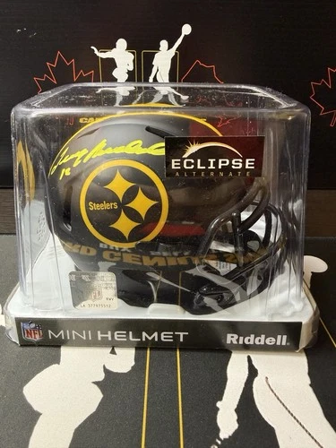 TERRY BRADSHAW SIGNED/AUTOGRAPHED ECLIPSE MINI HELMET BECKETT