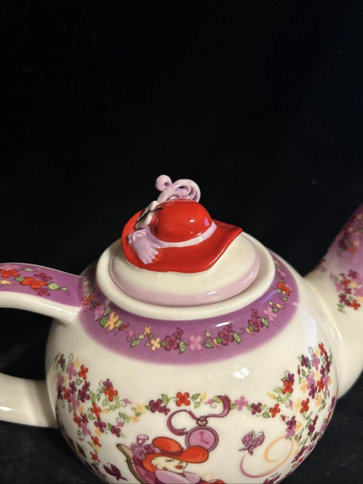 Vintage Cardew Design 2004 Paul Cardew Teapot Red Hat Society Licensed Product - Image 2 of 4