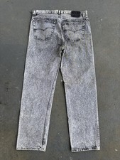 VTG 1980 LEVIS 501 Grey Stone Washed Jeans.36/31  