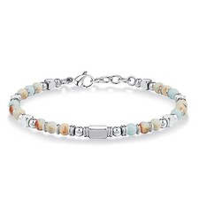 SIUMAL Bracelets for Women, Silver Gold 7 Inches, Colorful