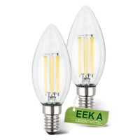 Briloner - EEK A 2Er Set Filament LED E14 Kerze Warmweiß 4W 840Lm