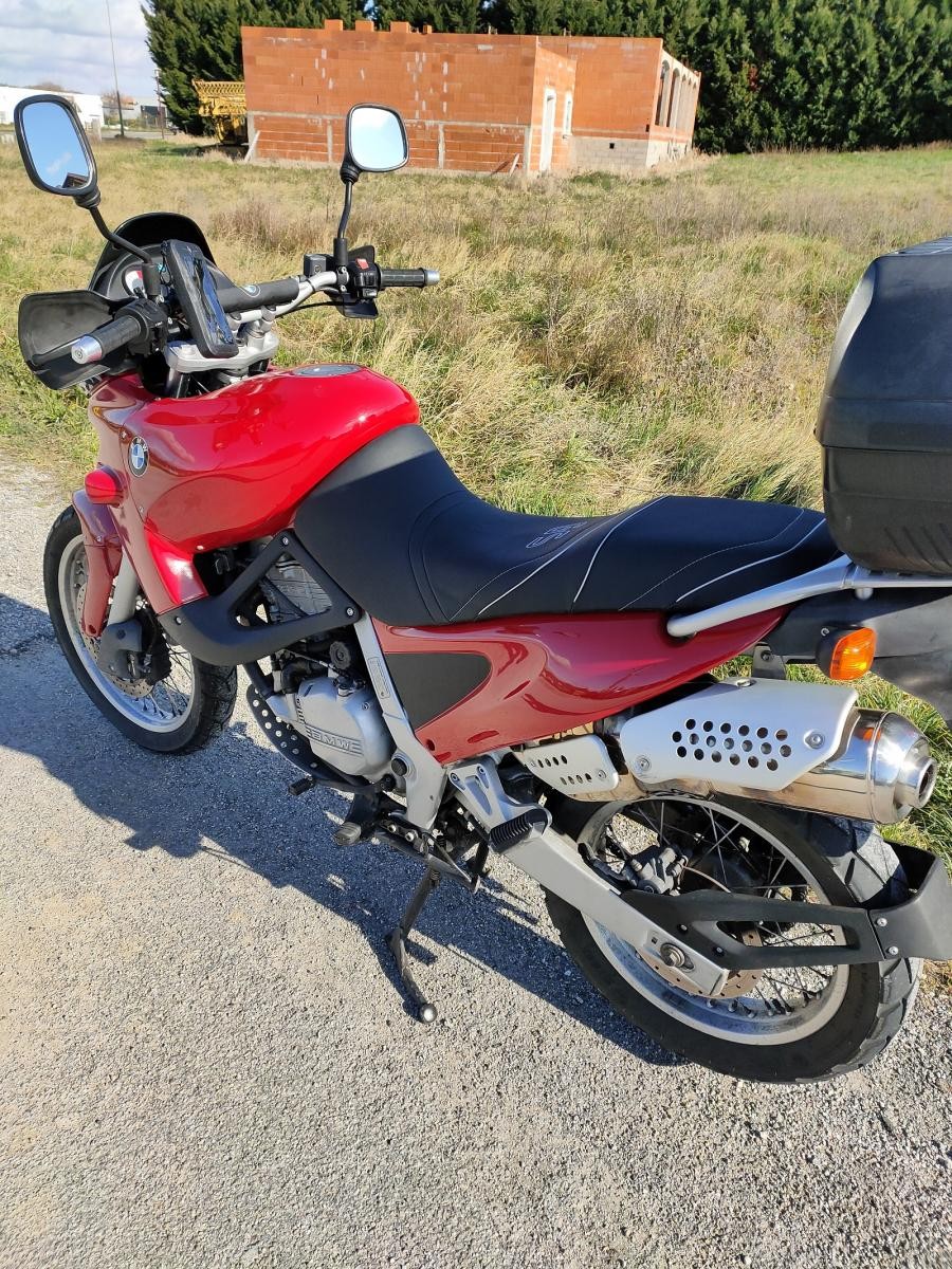 Housse de siege moto BMW F650 pour le voyage et le trail