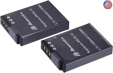 Powerextra 2 x EN-EL12 Battery Compatible with Nikon Coolpix A1000, B600,