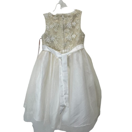 NEW Biscotti Collection Gold And Ivory Princess Dress Girls Sz 7 NWT - Picture 4 of 16