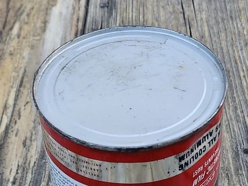 Vintage Union Carbide Prestone antigelo e liquido di raffreddamento 1 quarto lattina di metallo *completo - Foto 10 di 12