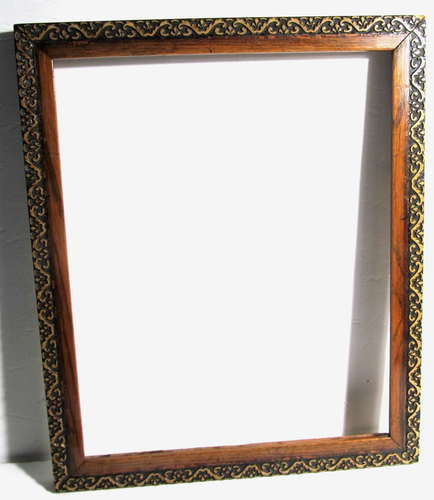 Vintage Ornate Oak Wood Antique Picture Frame Fits Approx. 10 x 12 Photo Art