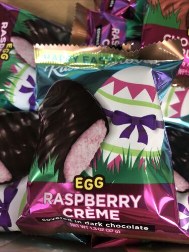 RUSSELL STOVER Raspberry Creme Dark Chocolate Candy, 1.3 oz(37g) 18 EASTER EGGS - Picture 2 of 4