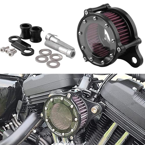 For Harley Sportster XL 883 1200 Custom 1988-2022 Air Cleaner Intake Filter Kit - Picture 2 of 10