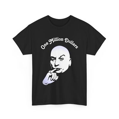 Dr. Evil One Million Dollars Graphic Tee - Heavy Cotton T-Shirt