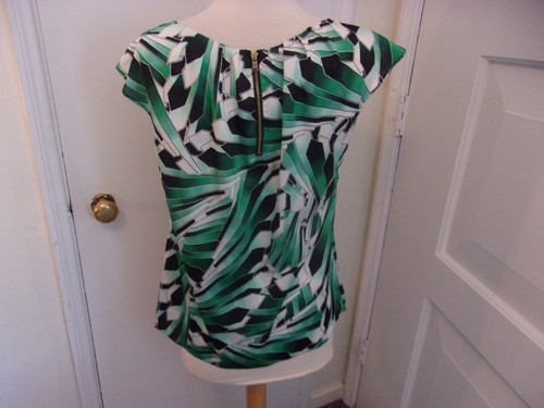 WORTHINGTON TOP-SIZE PM-GREEN-CAP SLEEVES - Picture 4 of 5