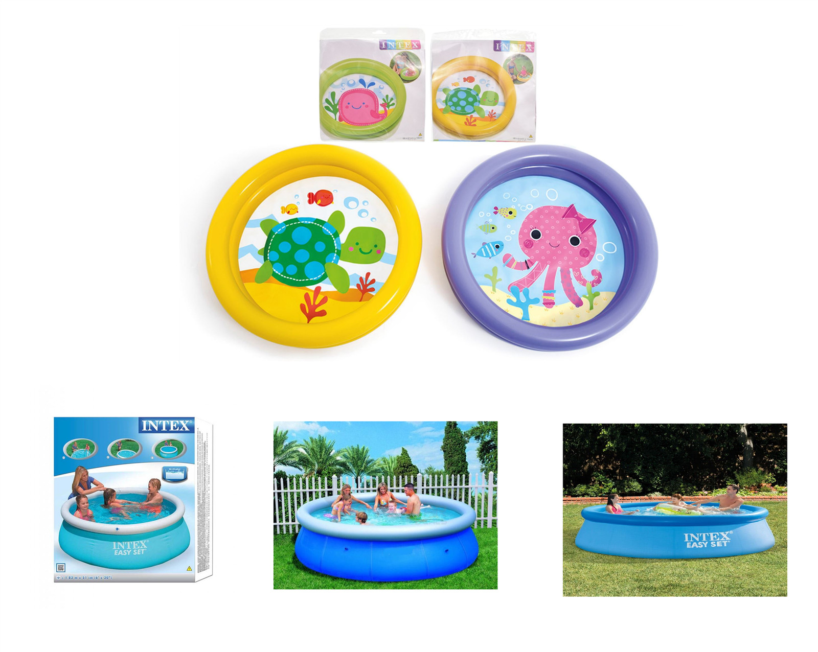 Centro de natación familiar para bebés niños inflable natación remo piscina jardín