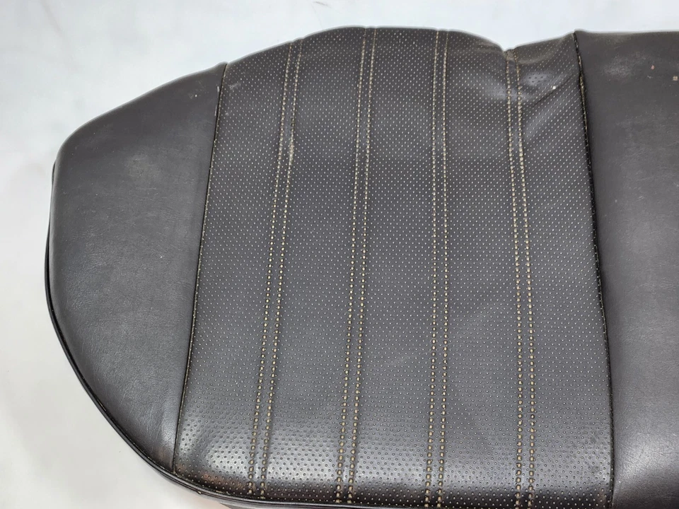 ✅ 85-88 OEM BMW E28 528e 535 segunda fila asiento trasero cojín inferior vinilo negro * Foto 2 de 4