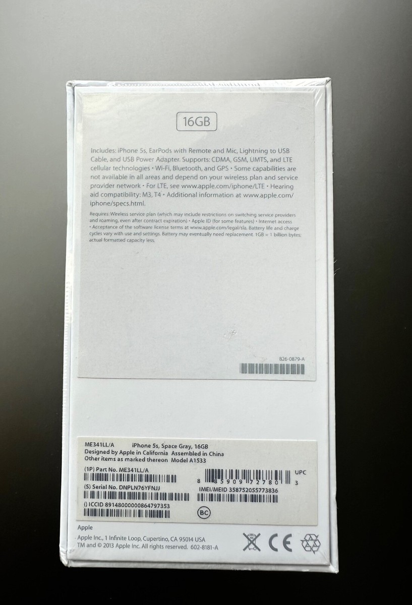 Apple iPhone 5s - 16 GB - Space Gray (Unlocked) for sale online | eBay