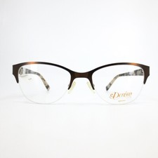 Dereon DOV532 210 Brown Tortoise Cat Eye Half Rim Eyeglasses 53[]20 140 mm