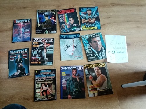 starwars/robocop/mad-lot vintage 1980/1990-11 REVUES MAGAZINES-ecran fantastique