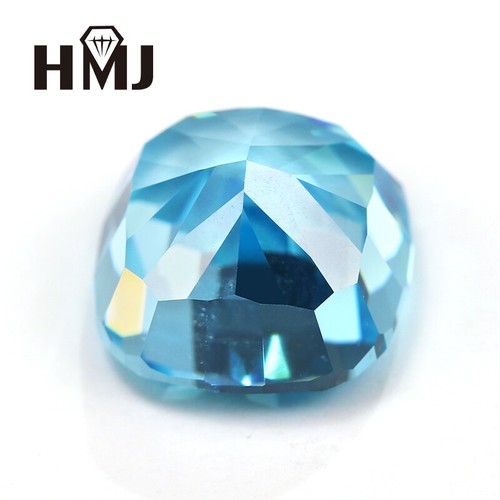 Cubic Zirconia Crushed Ice Cut AAAAA Cushion Square High Quality Carbon Diamond - Picture 11 of 30