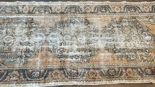 Vintage Teppich, handgefertigter Läuferteppich, Orientteppich, Langläuferteppich, Teppiche zum Wohnen - Bild 5 von 10