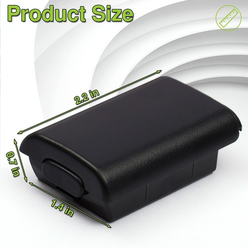 Mart Cobra Xbox 360 Controller Battery Pack Cover Pack of 4 Black Battery Shells - Picture 3 of 7