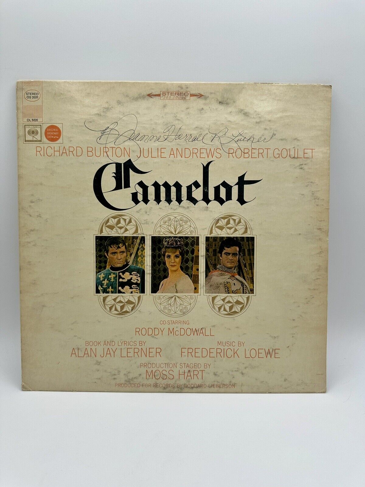 Camelot Richard Burton Julie Andrews Robert Goulet Record LP Album 1973 Columbia