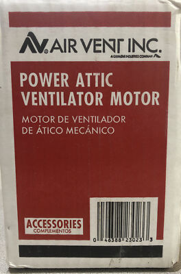 AIR VENT INC 120V 5.0 Diameter Steel Gable Vent Exhaust Fan Motor 1/2  Shaft
