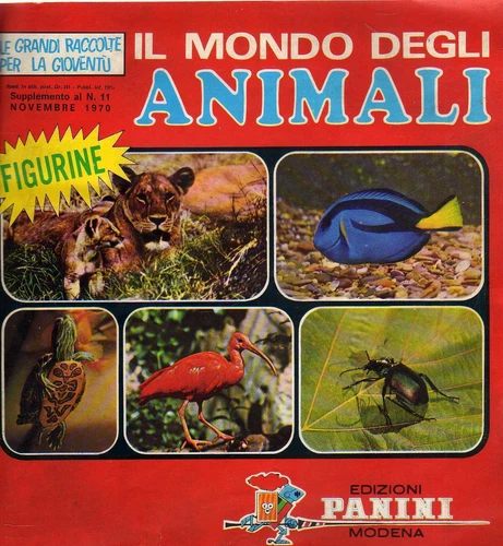album PANINI - THE WORLD OF ANIMALS 1970 - Figurine new sticker number 222