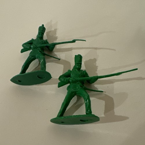 Marx 54 MM Álamo Mexicano Shako Infantería Juego de 16 Soldados de Plástico Verde DE COLECCIÓN - Imagen 19 de 24