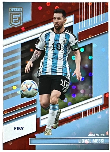 2022-23 Donruss Elite FIFA Lionel Messi SP Red Disco Parallel Argentina #18