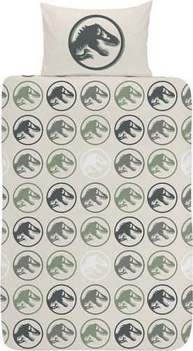 Juego de cama edredón Jurassic World dinosaurio ideal niños talla única dinosaurios niños - Imagen 3 de 5