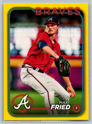 Max Fried 2024 Topps Series 1 Yellow Parallel #146 Atlanta Braves