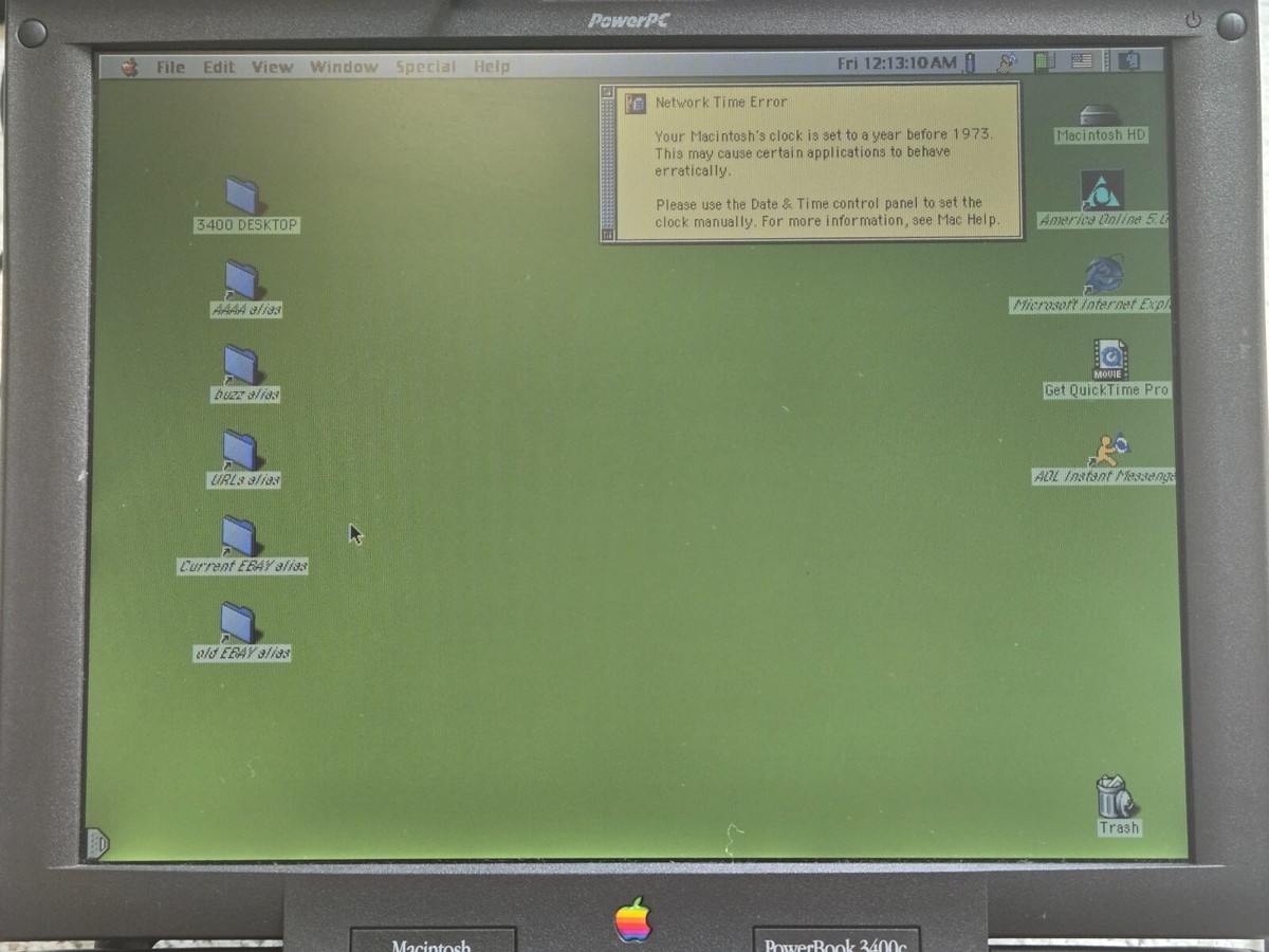 その他ノートPC本体 Apple Macintosh PowerBook 3400c/200 🔥VTG🔥 1997 Apple Macintosh PowerBook 3400C Mac OS 9.1