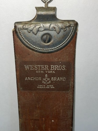 Wester Bros Anchor Marke echter Rasiermesserrücken importierter Schweinehautstrop Nummer 395 - Bild 3 von 11