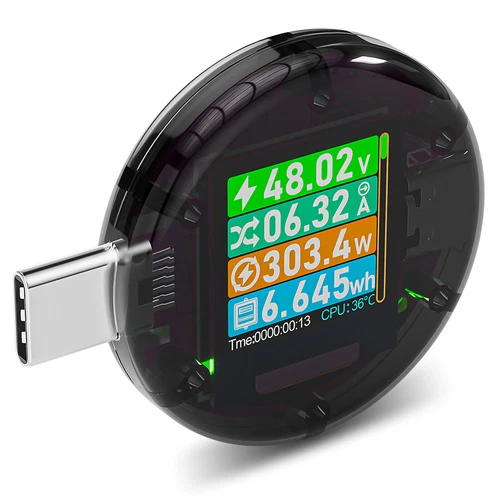 USB Type-C Power Tester Voltage Current Capacity Meter USB-C Multimeter 4.5-50V