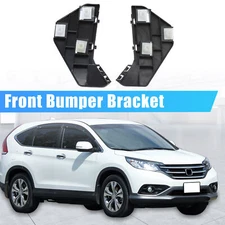 Pair of Front Bumper Bracket 71193-S9A-000 for Honda CR-V 2002 Plastic  Black