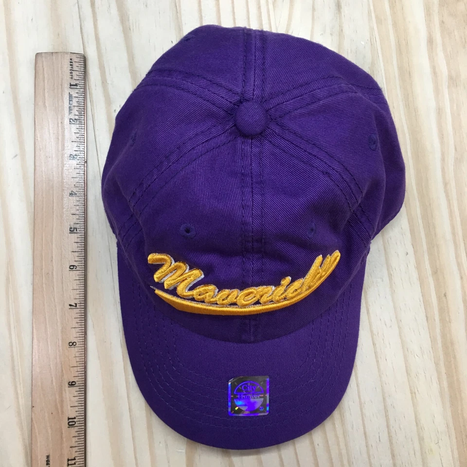 Gorra de béisbol Mavericks para hombre OS púrpura dorado algodón logotipo del equipo City Hunter Foto 3 de 4