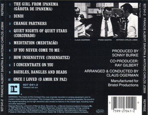 Francis Albert Sinatra & Antonio Carlos Jobim - Used CD - Imagen 2 de 5