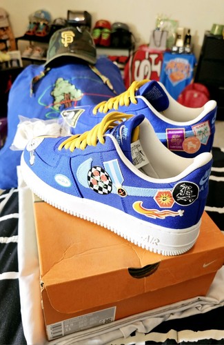 Nike Air Force 1 '07 Patched Up Los Angeles Men's Size 9.5 DC2304-400 (9.9/10) - Picture 7 of 15