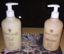 HAIRITAGE BY MINDY MCKNIGHT DOUBLE DOWN SHAMPOO + S.O.S. CONDITIONER 13 OZ EA
