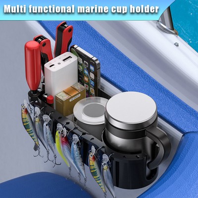 Stroller Cup Holder Boat Cup Holder With Rubber Tab, Universal