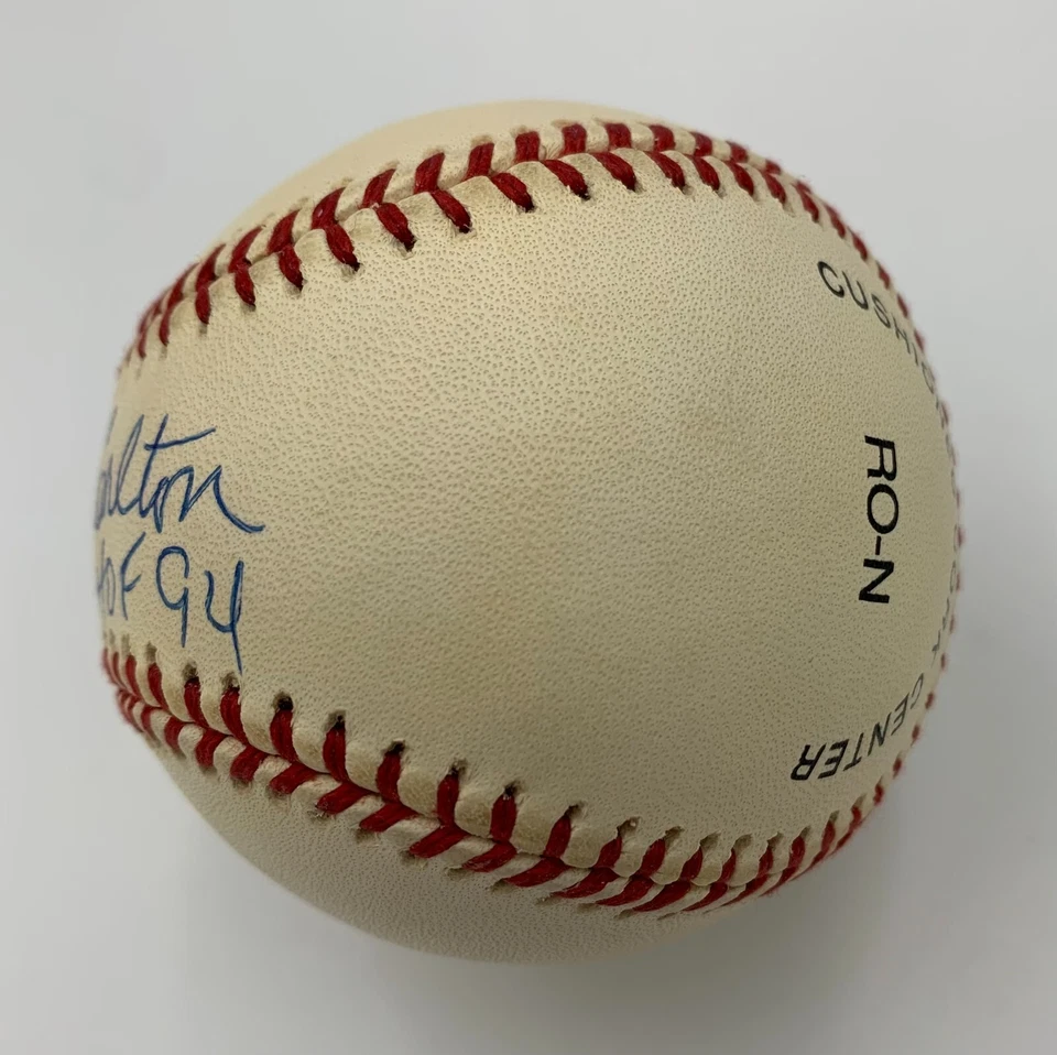 STEVE CARLTON signed/auto'd OFFICIAL NATIONAL LEAGUE RO-N Baseball HOF 94 - PSA - Image 4 of 4