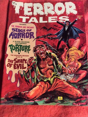 TERROR TALES FEBRUARY 1973 VO 5 NO 1 THE STAGE OF HORROR TORTURE