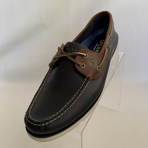 Sperry Top Sider Boat Navy Blue Brown 