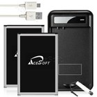New 2x 5970mAh Battery+Travel Charger+Usb Cable+Touch Pen for Net10 Lg G3 4G Lte