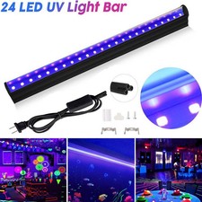 UV Light Bar Black Light Fixtures Ultraviolet Lamp Strip DJ Party 24-LED 2025