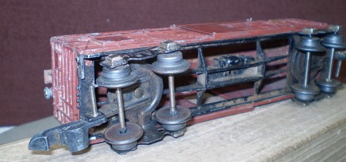 334) American Flyer Pre-war O Gauge No. 510 Missouri Pacific Die-cast Stock Car - Picture 7 of 8